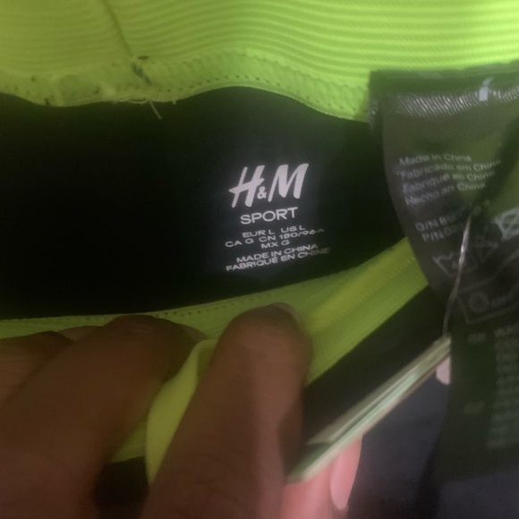 H&M Women’s Sport Geometric Multicolored Leggings Size Large - Picture 5 of 5